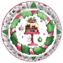 Moules à muffins Alvarak Blanc avec motif de Noël (50 pcs.)