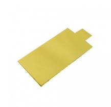 Cake Star Placemat for mini desserts gold-silver thin rectangle 9 x 5 cm (1 pc.)