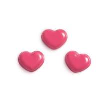 Chocolate decoration Pink heart (20 pcs)