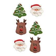 Decora cukrová dekorácia Santa a stromčeky (6 ks) Trvanlivosť do 30.6.2024!