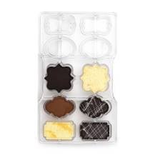 Decora-Polycarbonatform für Schokoladenschilder