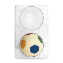 Moule Decora en polycarbonate pour ballons de football en chocolat 12 cm