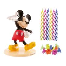 Decora non-edible decorations with Mickey Mouse candles