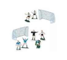 Modecor non-edible decoration Soccer players with goals