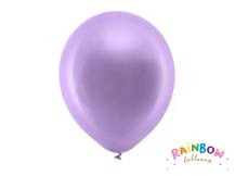 PartyDeco balóniky fialové metalické 30 cm (10 ks)