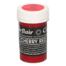 Pastelová gélová farba Sugarflair (25 g) Cherry Red