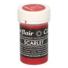 Pastelová gelová barva Sugarflair (25 g) Scarlet
