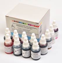 Food Colors airbrush paint and cleaner set (12 pcs)