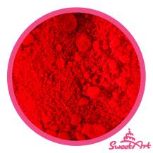 SweetArt jedlá prachová farba Burning Red žiarivá červená (3 g)