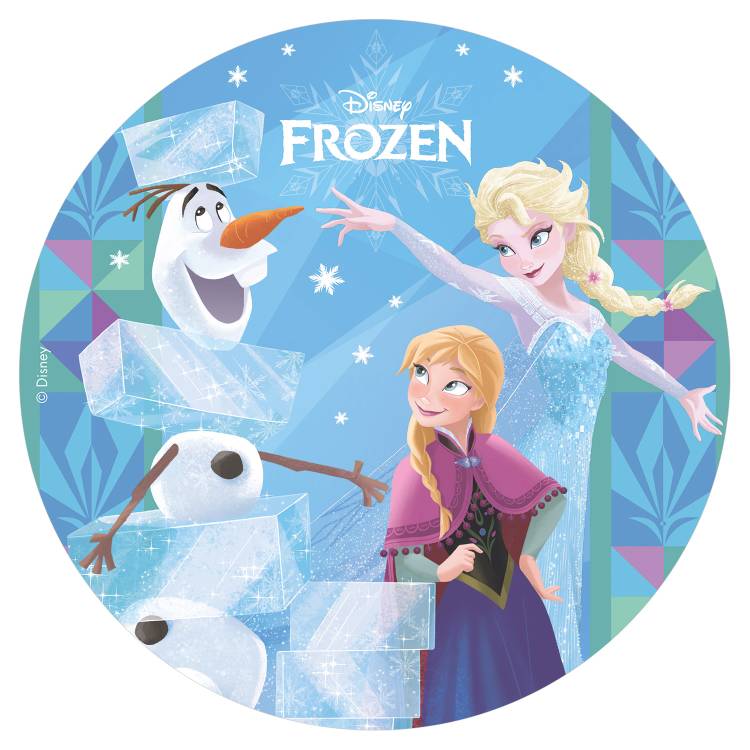 Dekora jedlý obrázek Frozen (Anna, Elsa a Olaf)