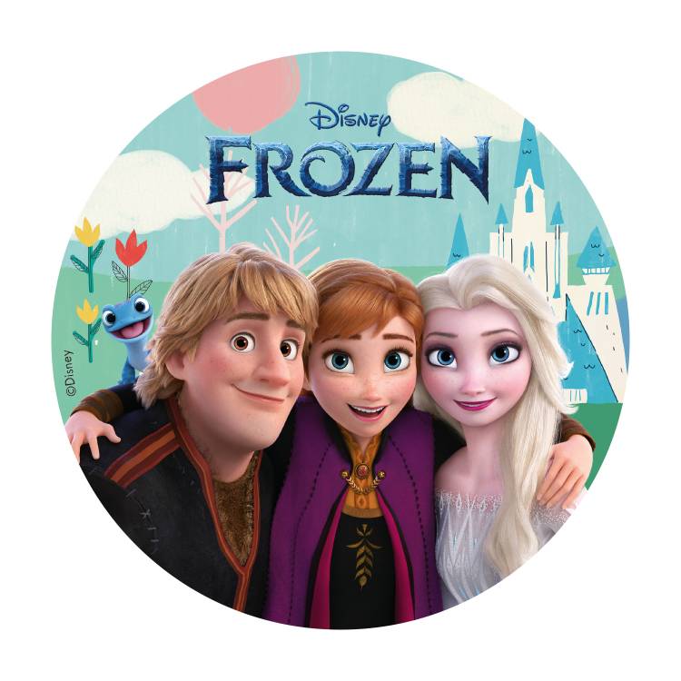 Dekora jedlý obrázek na hmotě Frozen 20 cm