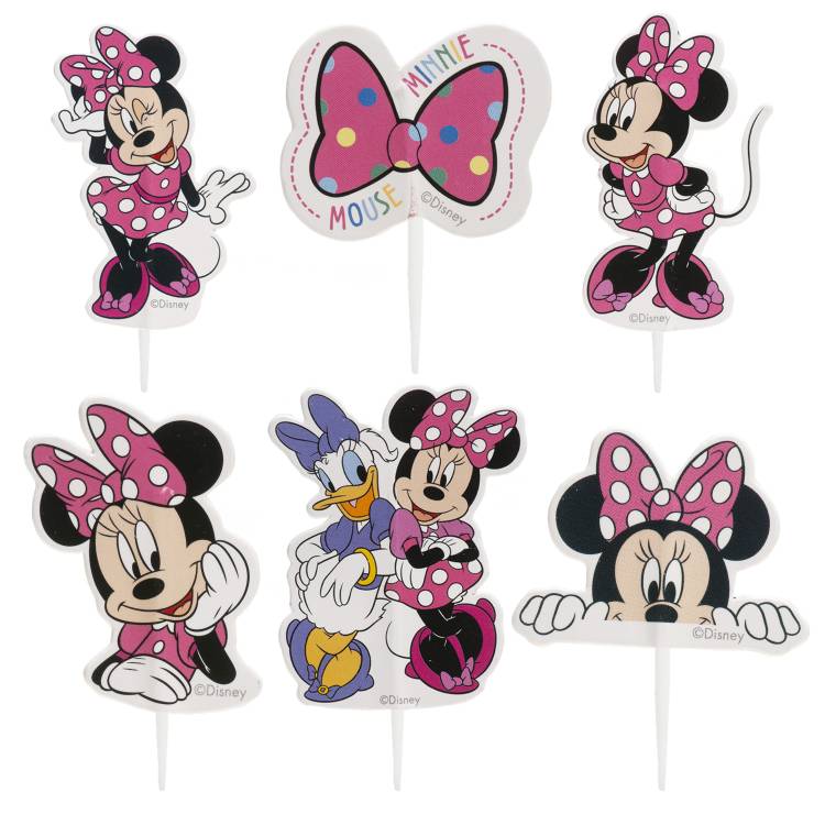 Minnie Mouse pin-on decorations (30 pcs)