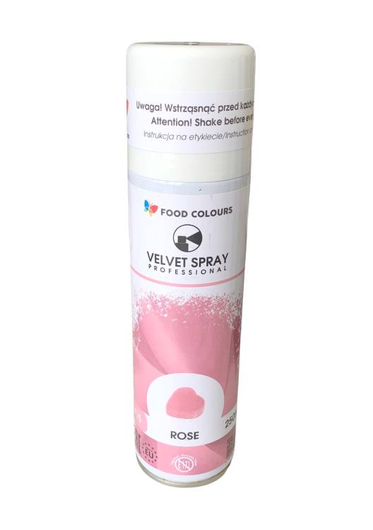 Food Colours sametový sprej Rose (250 ml)