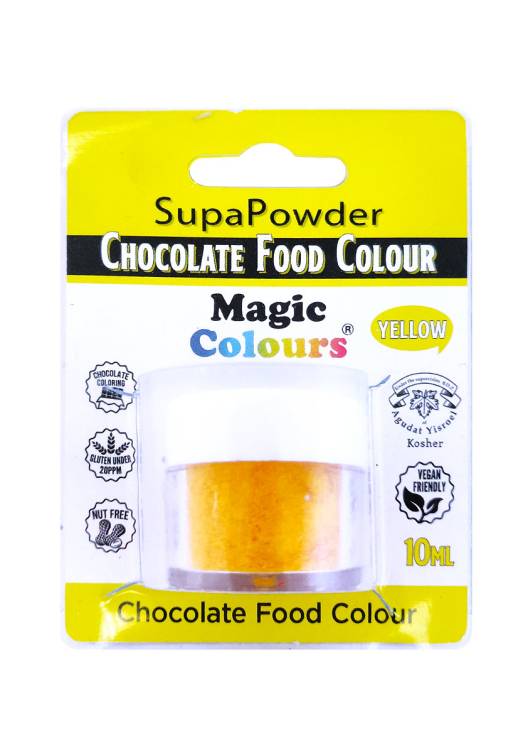 Prášková barva do čokolády Magic Colours (5 g) Choco Yellow