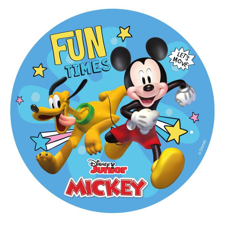 SLEVA 10%! Dekora jedlý obrázek na hmotě Mickey 15,5 cm Trvanlivost do 01/2024!