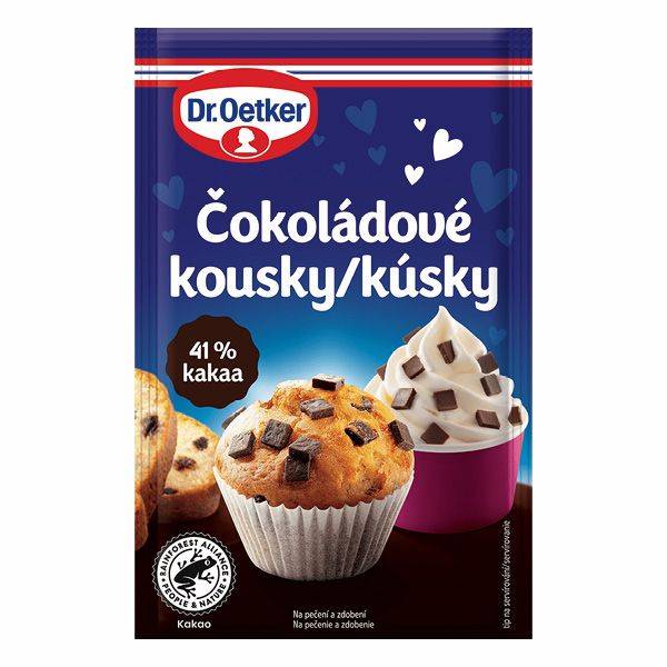 Dr. Oetker Čokoládové kousky 41% (70 g)