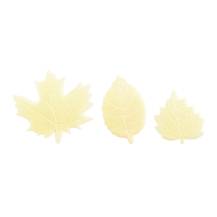 Décoration chocolat Feuilles blanches (20 pcs)