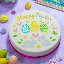 Decora stencil kruh Happy Easter