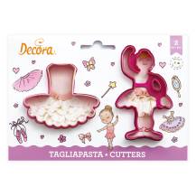 Decora Ausstecher Ballerina und Kleid (2 Stück)