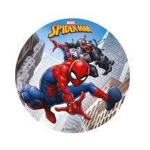 Decor edible image on the material Spider-man 15.5 cm