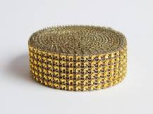 Diamond belt plastic gold (3 cm x 4.57 m)