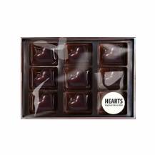 Emoti Dark chocolate hearts with soft nougat filling (117 g)