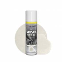 Colorants alimentaires décoratifs en spray velours Blanc (250 ml)