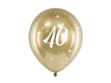 PartyDeco balloons golden shiny 40 (6 pcs)