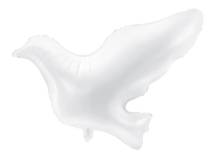 PartyDeco foil balloon white Dove 77 x 66 cm