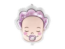 PartyDeco foil balloon Baby girl 40 x 45 cm