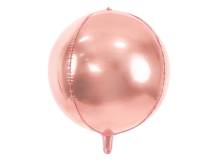 PartyDeco ballon en aluminium or rose 40 cm