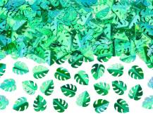 PartyDeco Konfety zelené listy (15 g)