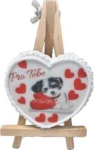 Gingerbread Heart with a dog with a heart For You (1 pc.)