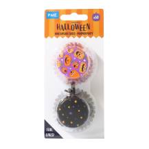 PME košíčky na mini muffiny s alobalovým vnitřkem Halloweenské černé a fialové (60 ks)