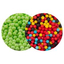 SweetArt cukrové perly světle zelené a Cars mix 5 mm (120 g)