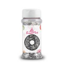 SweetArt cukrové zdobení White Silver sprinkle mix (80 g)