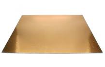 Podložka pod tortu zlatá hrubá rovná obdĺžnik 40 x 60 cm (1 ks) Neposielame v balíkoch!