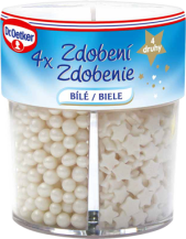 Dr. Oetker Zdobení 4 druhy bílé (73 g)